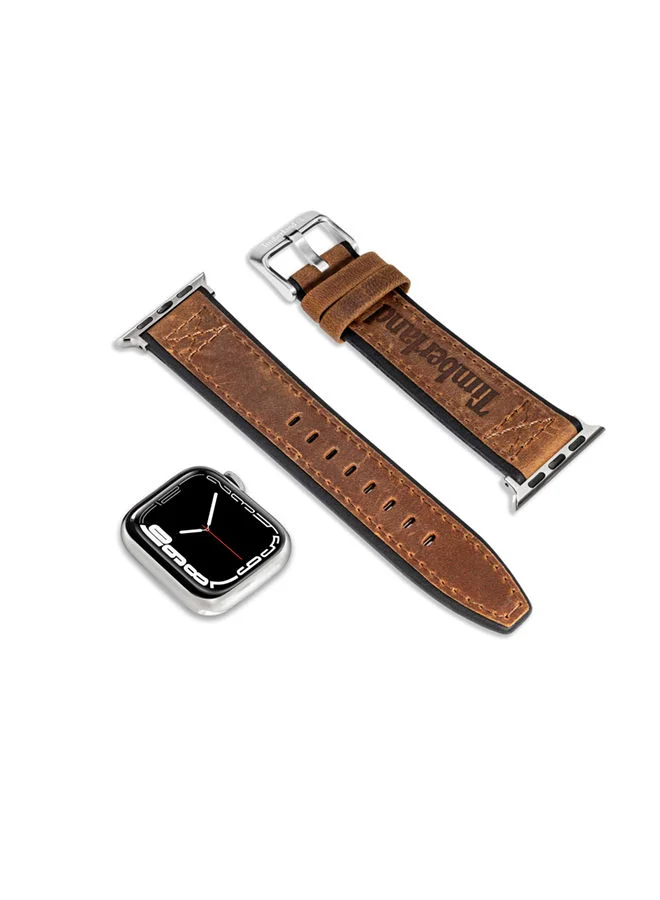 تمبرلاند Universal Replacement Leather Strap For Men And Women Compatible With Apple Watch Series 3-9, SE, Ultra, Ultra 2 (42-44-45-50), Samsung, Huawei Or Quartz Watch With Lug Width Of 22mm