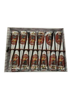 Golecha 12-Piece Henna Small Cone Red 