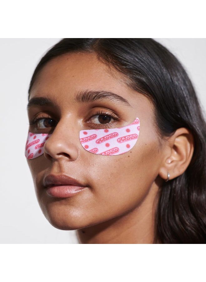 TOPICALS - Faded Brightening Under Eye Masks | Patches to Depuff, Hydrate, Brighten and Cool | Reduce Dark Circles and Fine Lines | Contains Kojic Acid, Caffeine and Niacinamide (Set of 6) - Image 1