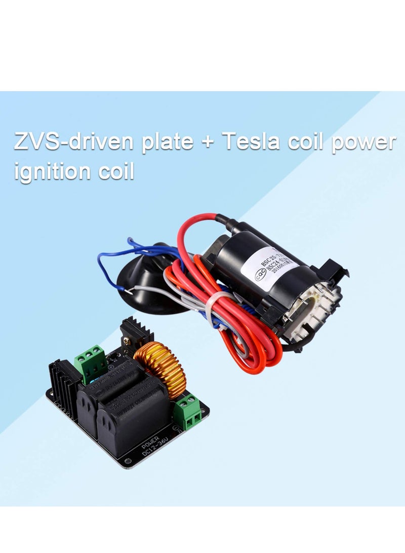SYOSI Tesla Coil Driver Board ZVS Tesla Coil Flyback Driver Marx generator Tesla Coil DC 12 to 36V High Voltage Coil Heating Board Module Excitation Circuit Design - Image 3