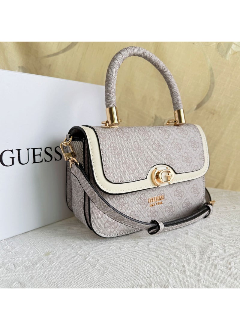 GUESS - Guess Three-Layer Printed Flap Bag Size: 22×8×15cm - Image 1