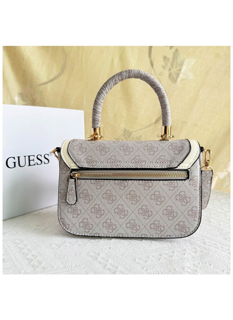 GUESS - Guess Three-Layer Printed Flap Bag Size: 22×8×15cm - Image 1