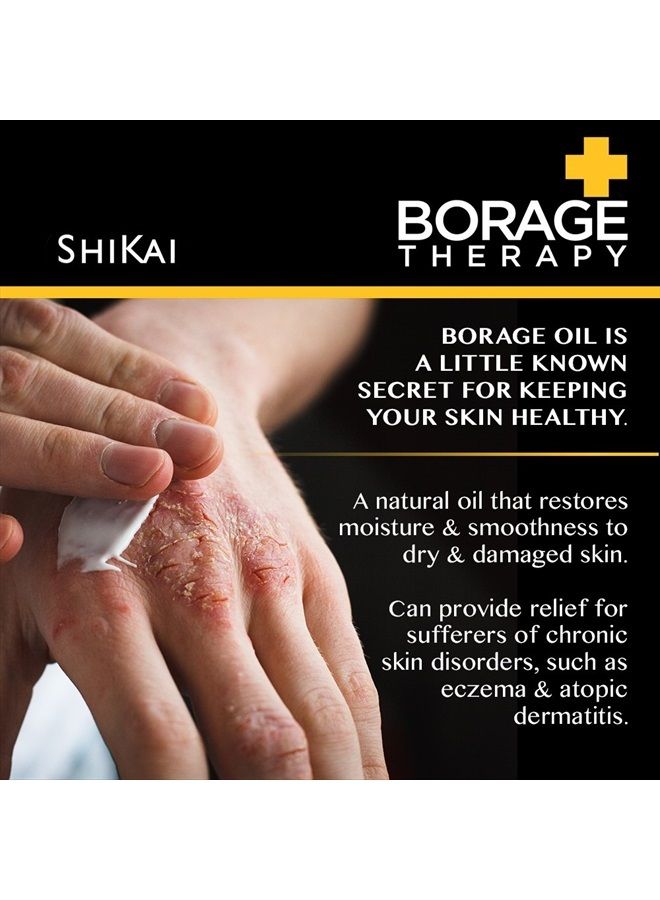 SHIKAI لوشن بوراچ للعلاج النباتي المتقدم للبشرة الجافة، تخفيف مهدئ ومرطب للبشرة الجافة والمتهيجة والحكة، غير دهني، مناسب للبشرة الحساسة (خالي من العطور، 8 أونصات، عبوة من 2) - Image 4