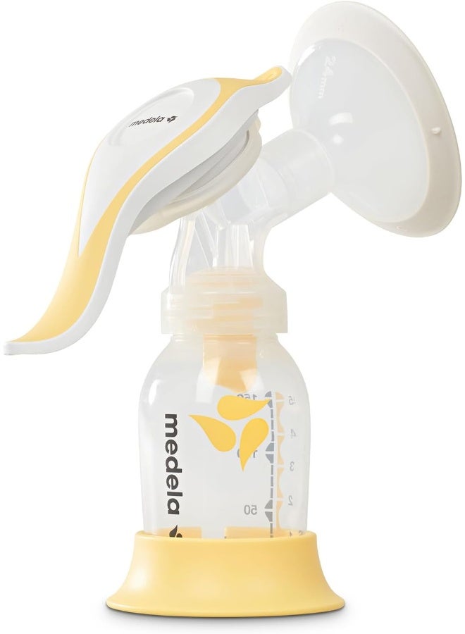 Medela مضخة الثدي اليدوية ميدلا هارموني، تصميم سويسري مدمج مع دروع بيرسونا فيت فليكس وتقنية التعبير ذات المرحلتين من ميدلا - Image 1