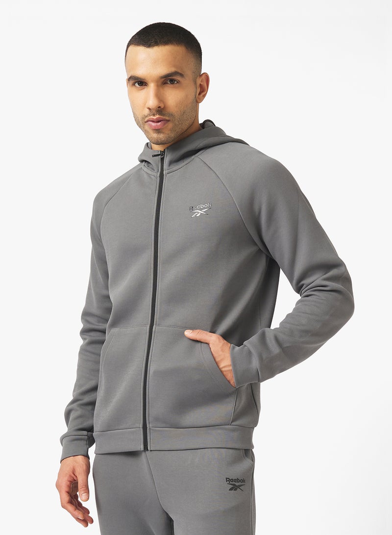 ريبوك هودي بسحاب أمامي - Image 1