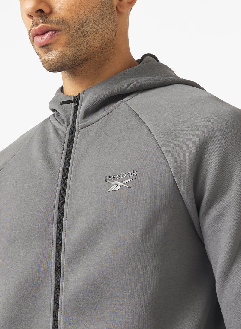 ريبوك هودي بسحاب أمامي - Image 3