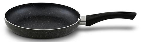 Non Stick Frying Pan 26CM - Superior Aluminium Cookware Fry Pan with High-Grade Granite Gray Coating, Healthy Non-Stick Interior, Kitchen Cooking Food Preparation Eco-Friendly PFOA Free, Heat Proof Bakelite Handle, Multi-Cooktop Compatible