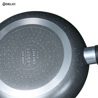 Non Stick Frying Pan 26CM - Superior Aluminium Cookware Fry Pan with High-Grade Granite Gray Coating, Healthy Non-Stick Interior, Kitchen Cooking Food Preparation Eco-Friendly PFOA Free, Heat Proof Bakelite Handle, Multi-Cooktop Compatible - view 5