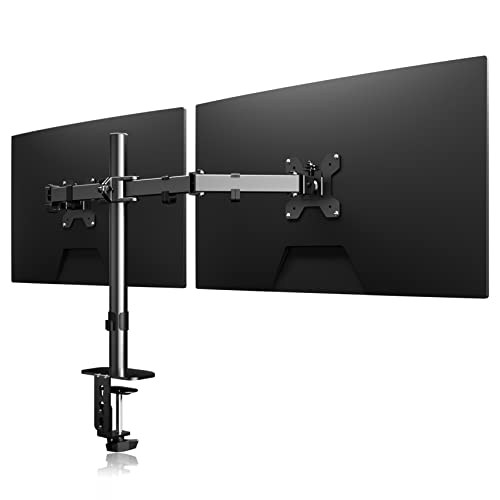 Suptek Monitor Arm, Dual Monitor Stand for 13-27 inch TV LED LCD Monitor Stands for Desks PC Monitor & Projector Stands - Monitor Arm Desk Mount MD6442 z - Image 1