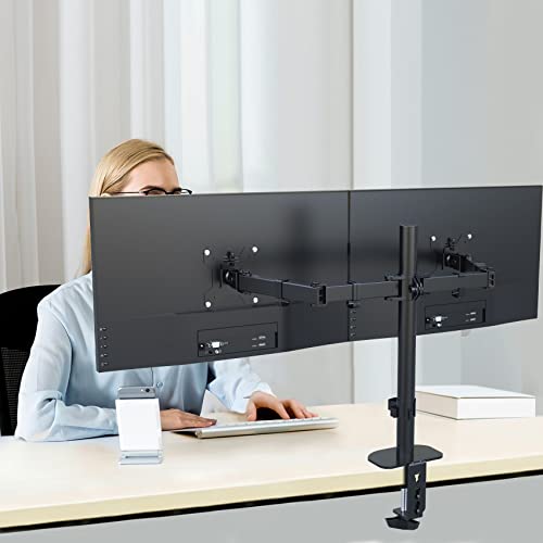 Suptek Monitor Arm, Dual Monitor Stand for 13-27 inch TV LED LCD Monitor Stands for Desks PC Monitor & Projector Stands - Monitor Arm Desk Mount MD6442 z - Image 5