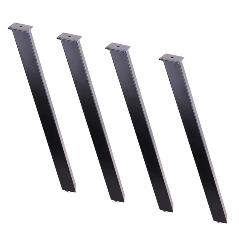 Cartvilla Cartvilla Metal Table Legs DIY Furniture Legs Black Dining Table Leg Cast Iron Legs Computer Desk Legs Office Desk Legs I Shape Leg - Image 1