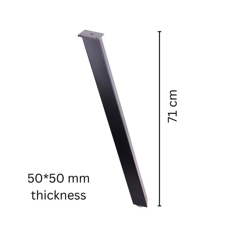 Cartvilla Cartvilla Metal Table Legs DIY Furniture Legs Black Dining Table Leg Cast Iron Legs Computer Desk Legs Office Desk Legs I Shape Leg - Image 3