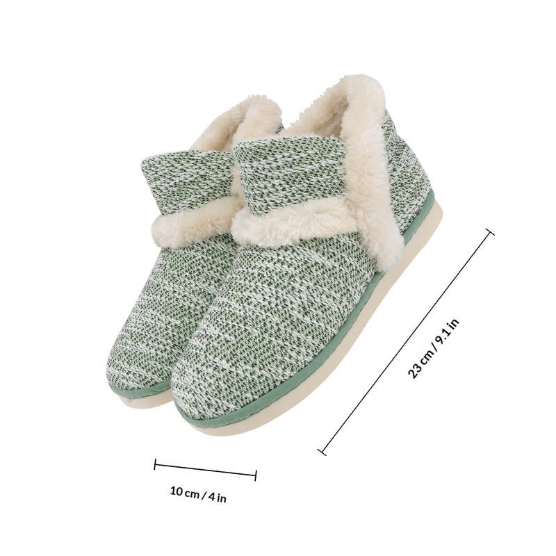 1 Pair Winter Household Cotton Shoes Warm Floor Shoes Thickened Cotton Shoes - Image 2