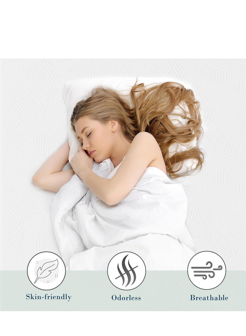 The Home Mart Home Mart 4-Inch Single Gel Infused Memory Foam Mattress Topper, Cooling Bed Topper with Removable Cover, Soft & Pain Relief, Breathable, CertiPUR-US & Oeko-Tex Certified, 90x190 - Image 5