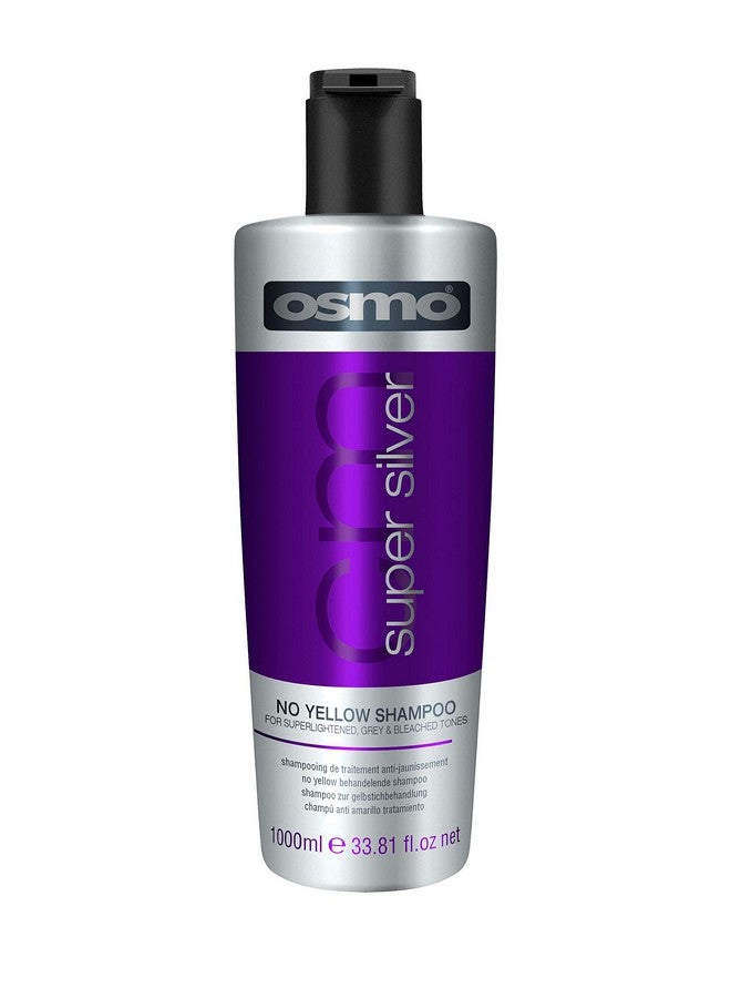 Osmo Super Silver No Yellow Shampoo For Super Lightened Grey And Bleached Tones (1000 Ml Super Lightened Grey) - Image 1