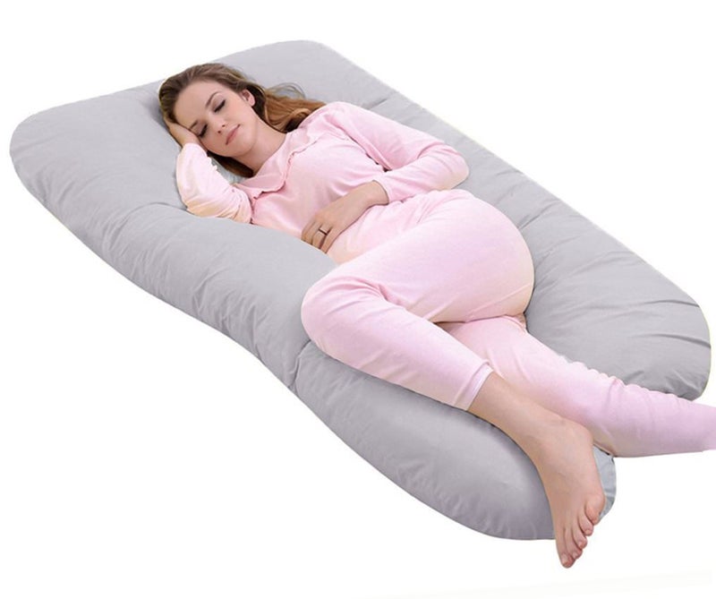 Baby's Future Babys Future Ultra Soft Cotton Fabric PregnancyMaternity Pillow Grey 