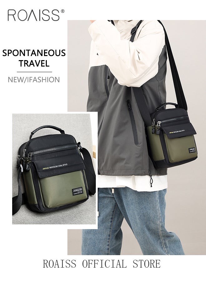 roaiss Men Outdoor Sling Bag Lightweight and Waterproof Crossbody Bag Perfect for Casual and Commuting with a Sleek Business Style  - Image 5