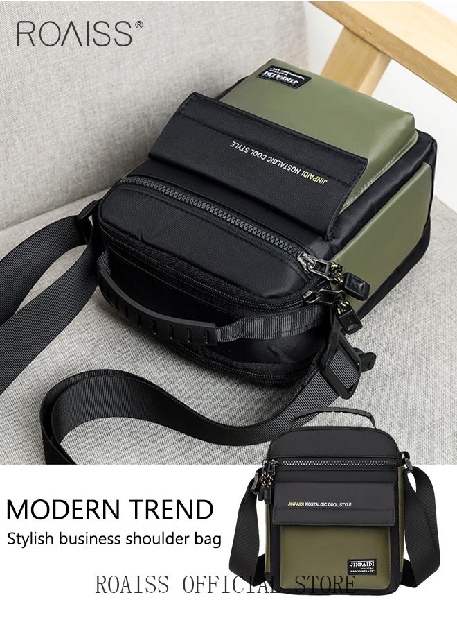 roaiss Men Outdoor Sling Bag Lightweight and Waterproof Crossbody Bag Perfect for Casual and Commuting with a Sleek Business Style  - Image 2