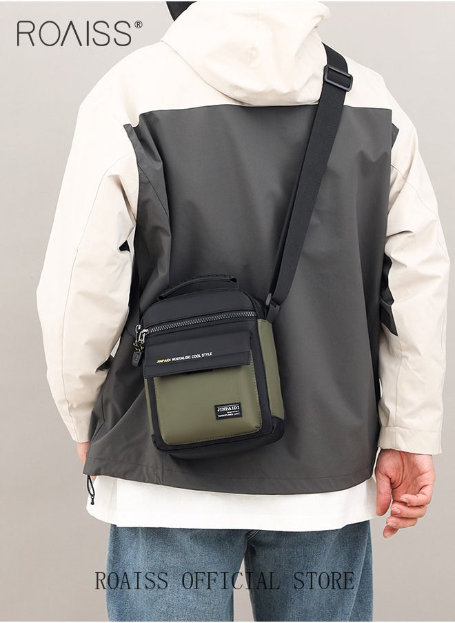 roaiss Men Outdoor Sling Bag Lightweight and Waterproof Crossbody Bag Perfect for Casual and Commuting with a Sleek Business Style  - Image 3