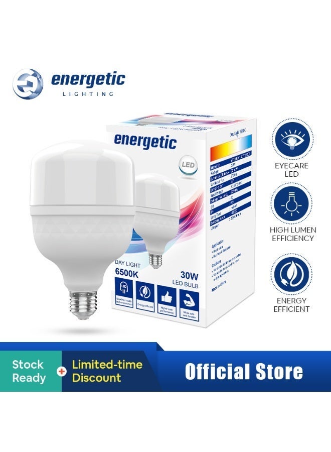 Energetic LED T Bulb YTT100X1 30W 6500K E27 Ultra Bright High Efficiency (Store/ Warehouse / Factory) - Image 1