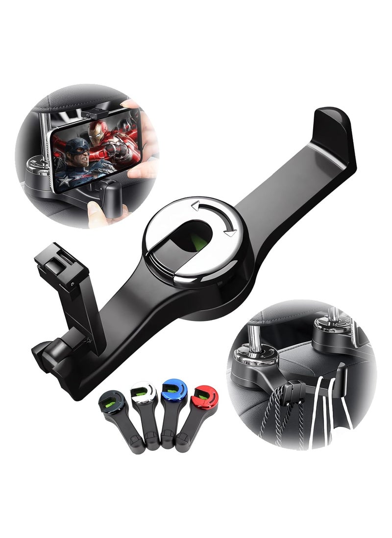 RATSAW 2 In 1 Car Hooks For Bags Car Bag Hook With Headrest Phone Holder 360 Degree Rotatable Car Headrest Hooks Heavy Duty Car Accessories Purse Hook  - Image 1