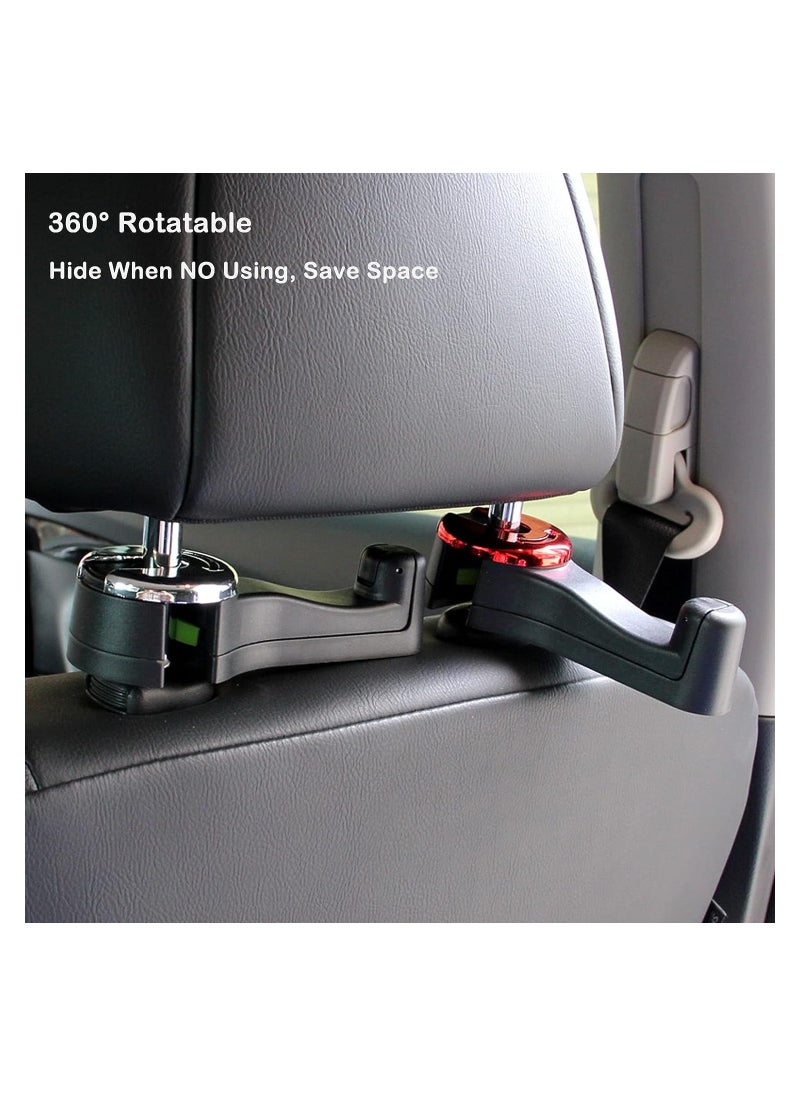 RATSAW 2 In 1 Car Hooks For Bags Car Bag Hook With Headrest Phone Holder 360 Degree Rotatable Car Headrest Hooks Heavy Duty Car Accessories Purse Hook  - Image 4