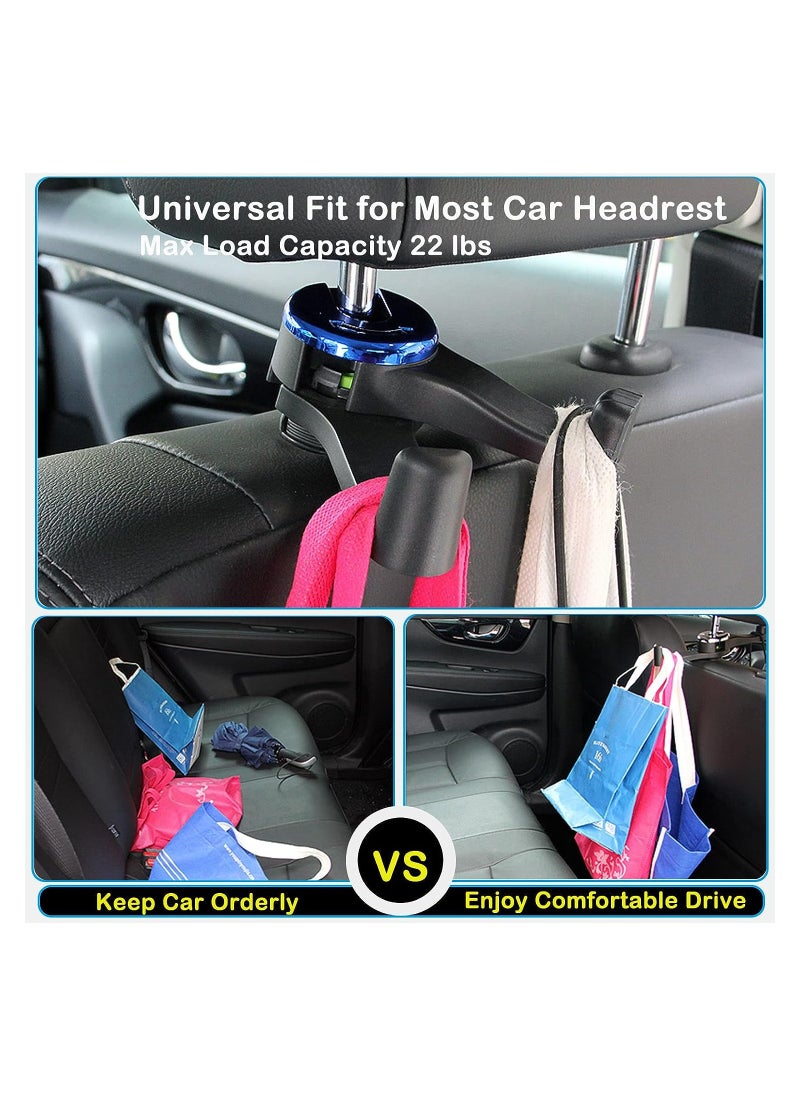 RATSAW 2 In 1 Car Hooks For Bags Car Bag Hook With Headrest Phone Holder 360 Degree Rotatable Car Headrest Hooks Heavy Duty Car Accessories Purse Hook  - Image 5