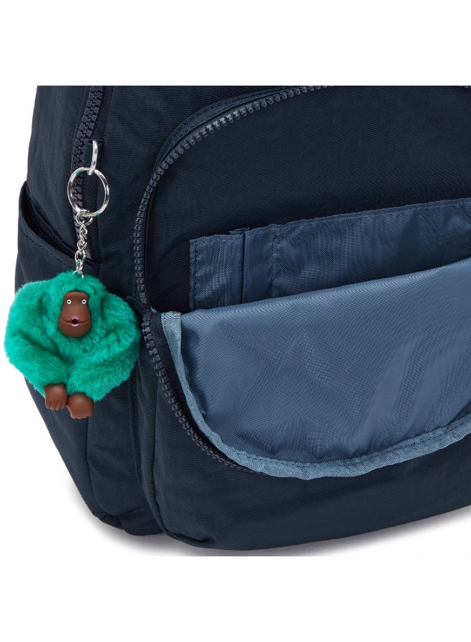 kipling Seoul S small Backpack with Tablet Compartment Blue Green Block - Image 5