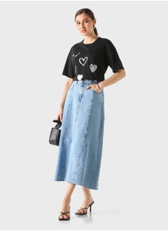 2Xtremz Embellished Crew Neck T-Shirt  - Image 4