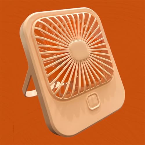 Litehom Small Desk Fan, 2000mAh Rechargeable Fan Battery Powered, 180°Foldable Portable Fan, 3 Speeds Adjustable USB Fan Silent Powerful for Home Office Travel Outdoor (GREEN) - Image 1