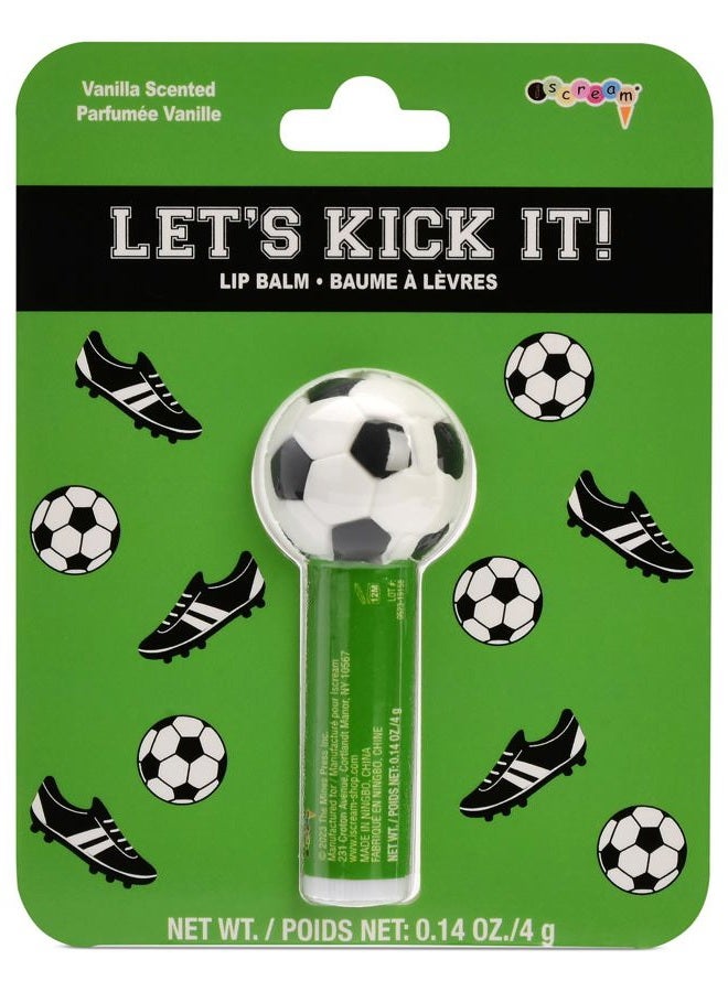 iscream Sport-tastic Soccer Ball Shaped Vanilla Scented Lip Balm - Image 1