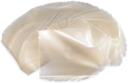 Crinklee Clear Caramel, Candy and Chocolate Wrappers, Natural Cellophane, 1000 Square Sheets, 5x5 Inches - Image 1