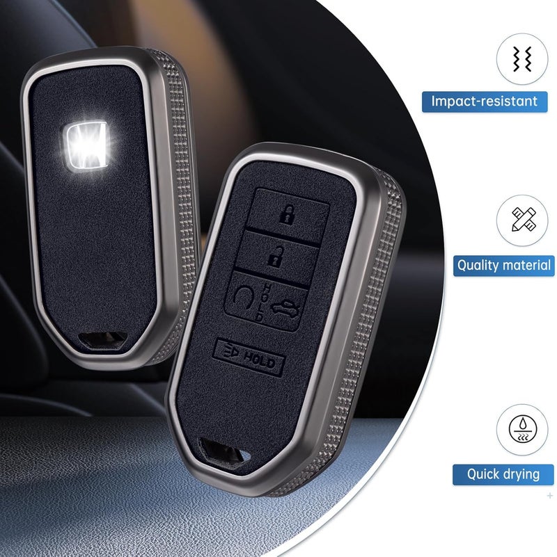 YO&YOYE Honda Key Fob Cover with Keychain - Image 3