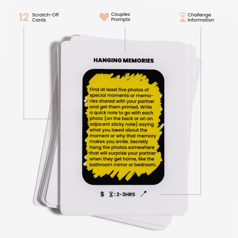 The Adventure Challenge The Kindness Challenge â€“ Couples Edition â€“ 12 Scratch-Off Acts of Kindness for Partners â€“ Relationship Game for Deeper Connection Jimmy Darts - Image 3