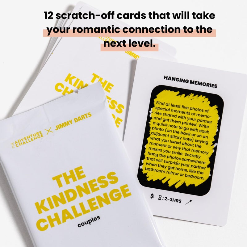 The Adventure Challenge The Kindness Challenge â€“ Couples Edition â€“ 12 Scratch-Off Acts of Kindness for Partners â€“ Relationship Game for Deeper Connection Jimmy Darts - Image 2