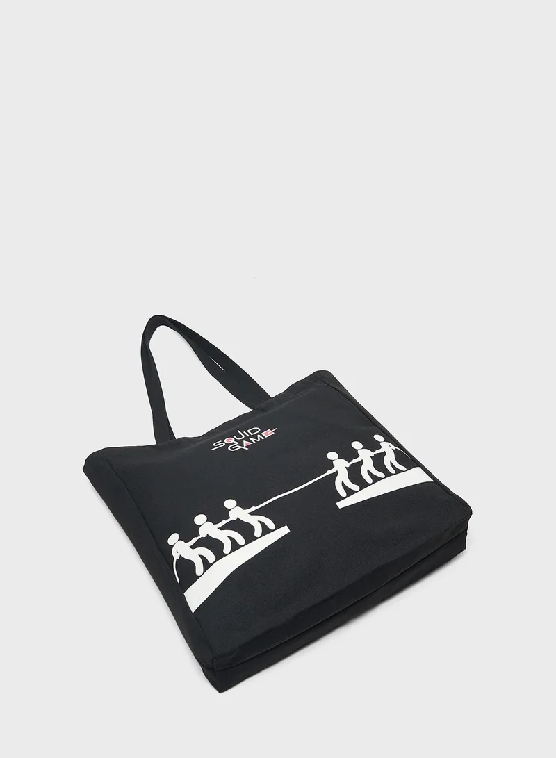 SP Characters Squid Game Print Shopper Bag