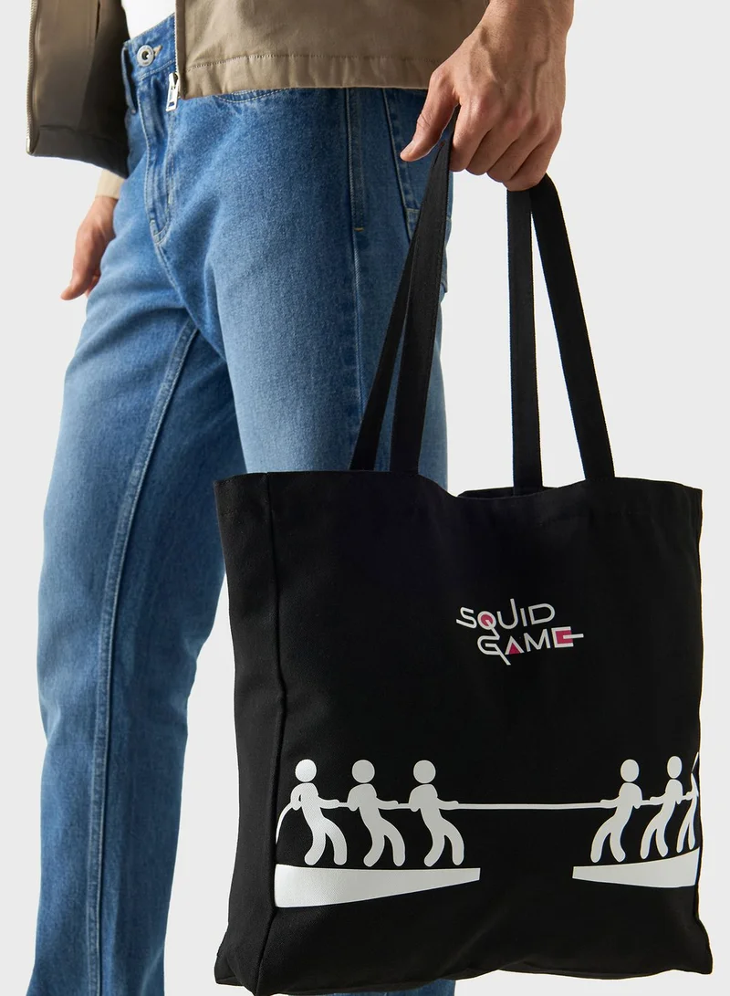 SP Characters Squid Game Print Shopper Bag