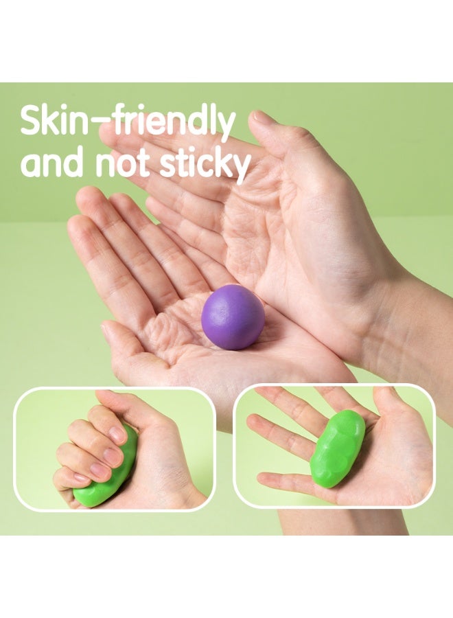 Deli EH718-6 Plasticine – 6 Colors, Non-Drying, Easy to Mold, Safe & Gluten-Free for Creative Play - Image 2