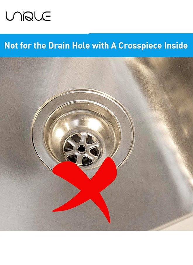 Unique 2PCS Bathroom Sink Drain Strainers, 1" Small Conical Premium Stainless Steel Porous Hair Catcher, Drainer Filter, Fit for 1.20"-1.60", Depth Than 1.60" Drain Hole  - Image 5