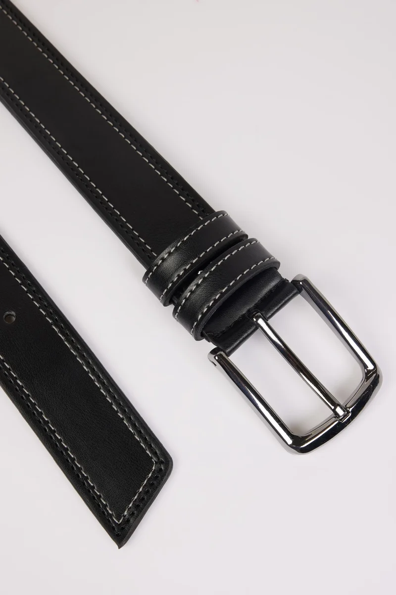 Defacto  Man Rectangle Clasp Faux Leather Denim Belt for Men | Best Price UAE