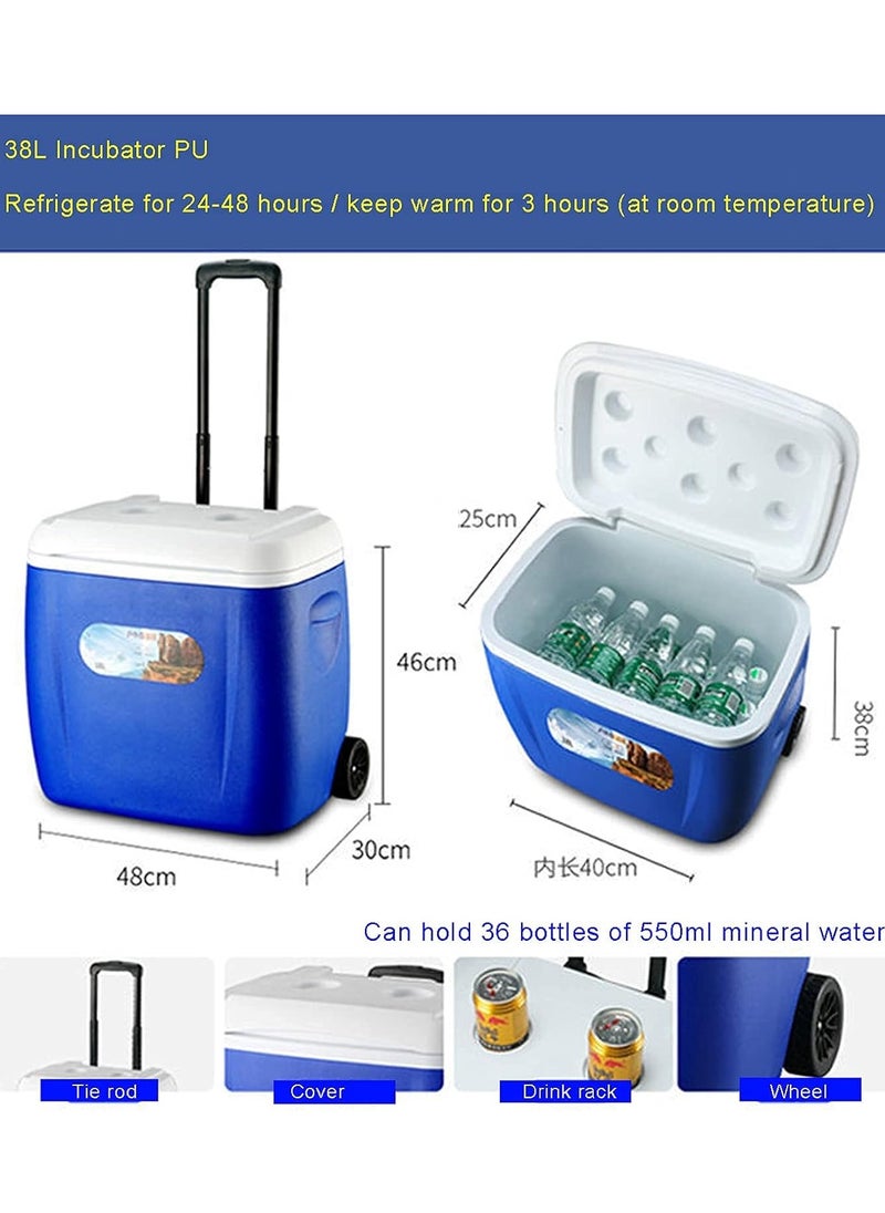 Manful Heavy-Duty Wheeled Cooler with Telescopic Handle 28L  - Image 5
