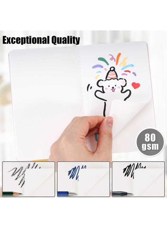 Koogel 24 Pack Pocket Notebooks, Blank Pocket Notepads 3.5 x 5.5 Inch Memo Notepad Bulk 48 Pages of each Journals for Traveler Kids Students School Office Supplies 12 Colors - Image 3