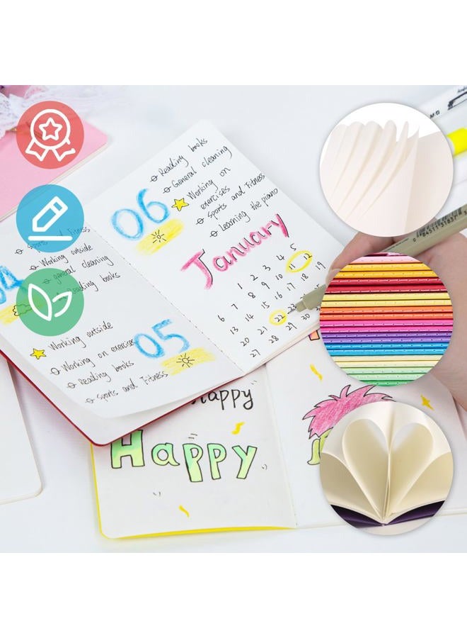 Koogel 24 Pack Pocket Notebooks, Blank Pocket Notepads 3.5 x 5.5 Inch Memo Notepad Bulk 48 Pages of each Journals for Traveler Kids Students School Office Supplies 12 Colors - Image 4