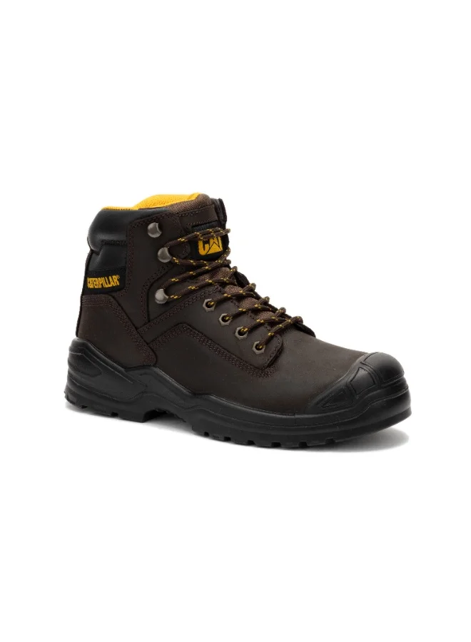 Caterpillar CAT Striver Bump ST Men's Steel Toe Safety Boot – S3, Water‑Resistant, Puncture‑Resistant, SRC Slip‑Resistant – Brown
