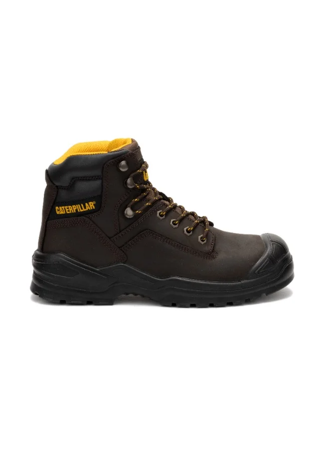 Caterpillar CAT Striver Bump ST Men's Steel Toe Safety Boot – S3, Water‑Resistant, Puncture‑Resistant, SRC Slip‑Resistant – Brown
