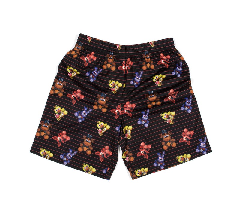 INTIMO طقم بيجامة قصير 'بيتزا بلاشي' من خمس ليالٍ عند فريدي، أسود، XL - Image 4