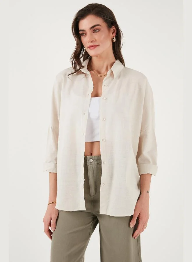 ليلا طقم بلوزة بدون أكمام قطن مطاطي مقاس كبير للنساء