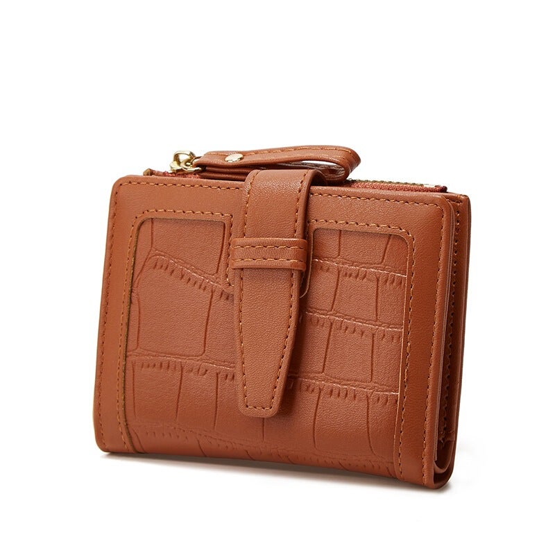 Multifunctional Solid Color PU Leather Wallet, RFID Blocking Design Portable Daily Storage Purse for Cards Cash Coin Business Use - Image 3
