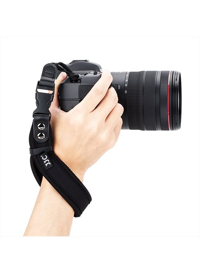 JJC Soft Camera Hand Strap Wrist Strap for Canon Rebel T7 T6 T8i SL3 90D EOS R R10 RP M50 M6 Nikon D3500 D5600 D750 Z5 Z6 Z7 Z50 Z30 Sony ZV-E1 A6000 A6100 A6400 A7 A7S Fuji X-T5 X-T4 X-T30 X-E4 &More - Image 1
