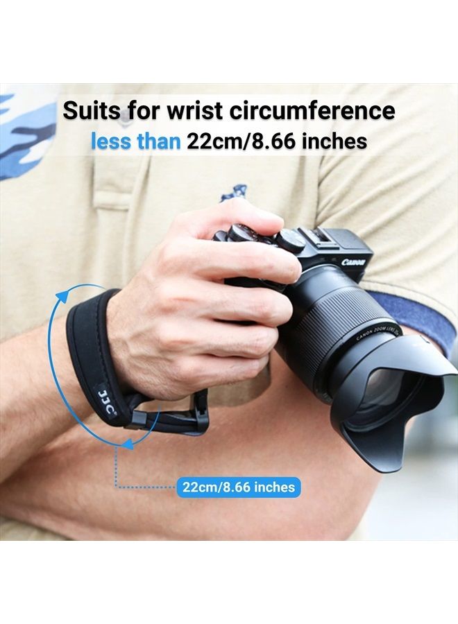 JJC Soft Camera Hand Strap Wrist Strap for Canon Rebel T7 T6 T8i SL3 90D EOS R R10 RP M50 M6 Nikon D3500 D5600 D750 Z5 Z6 Z7 Z50 Z30 Sony ZV-E1 A6000 A6100 A6400 A7 A7S Fuji X-T5 X-T4 X-T30 X-E4 &More - Image 4